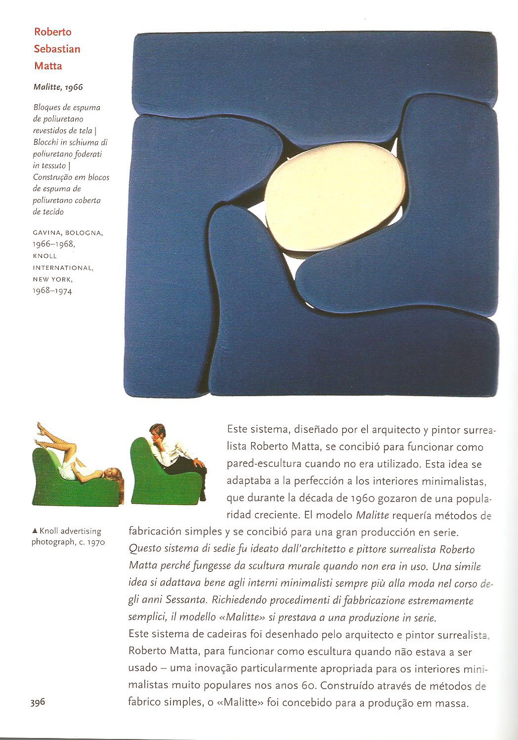 Sebastian matta: Divano Design Gavina malitte del XX Secolo Opera originale e disponibile - Robertaebasta® Art Gallery opere d’arte esclusive.